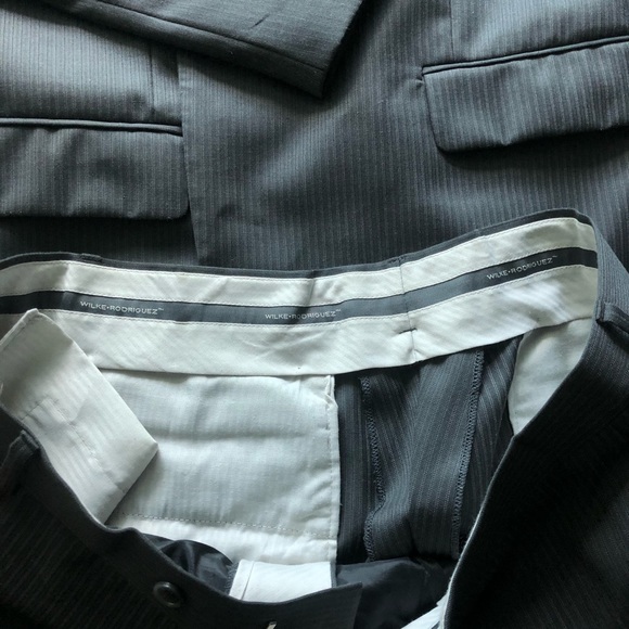 Wilkes Rodriguez regular fit gray pinstripe suit. - Picture 4 of 4